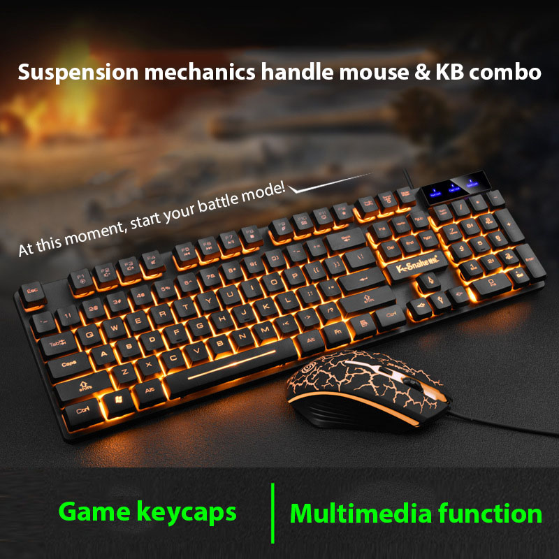 Gaming Keyboard And Mouse Set - Conjunto de teclado e mouse KM320