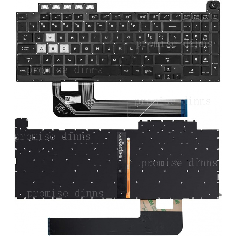 Gaming Keyboard Asus - Teclado US para Asus TUF Gaming