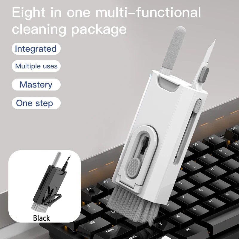 Keycap Puller Ring - Kit de limpeza 8 em 1,