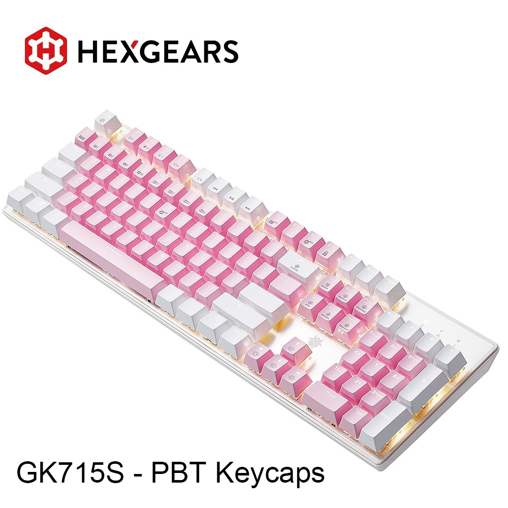 Keyboard Gaming Transparent - Teclado Mecânico HEXGEARS GK715S com 104
