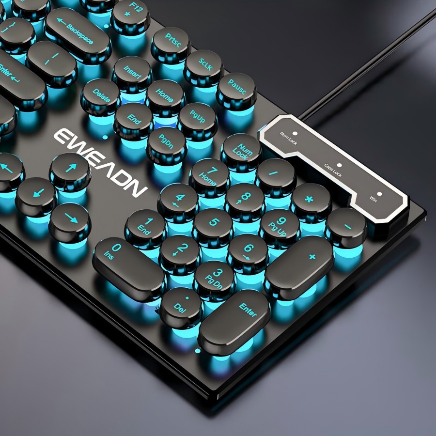 Gaming Keyboard Blue Switches - Teclado para jogos de máquina de