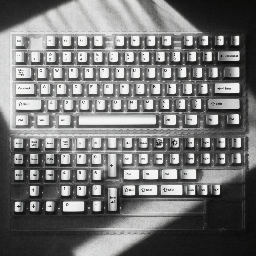 Gaming Keyboard Extension - Conjunto Completo de Teclas Pequenas em