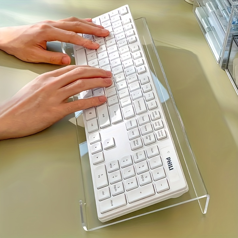 Keyboard Gaming Transparent - Suporte de teclado acrílico, organizador de