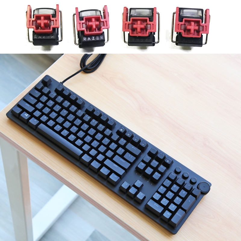 Gaming Keyboard Ergo - 4 pçs v2 slient forro interruptores