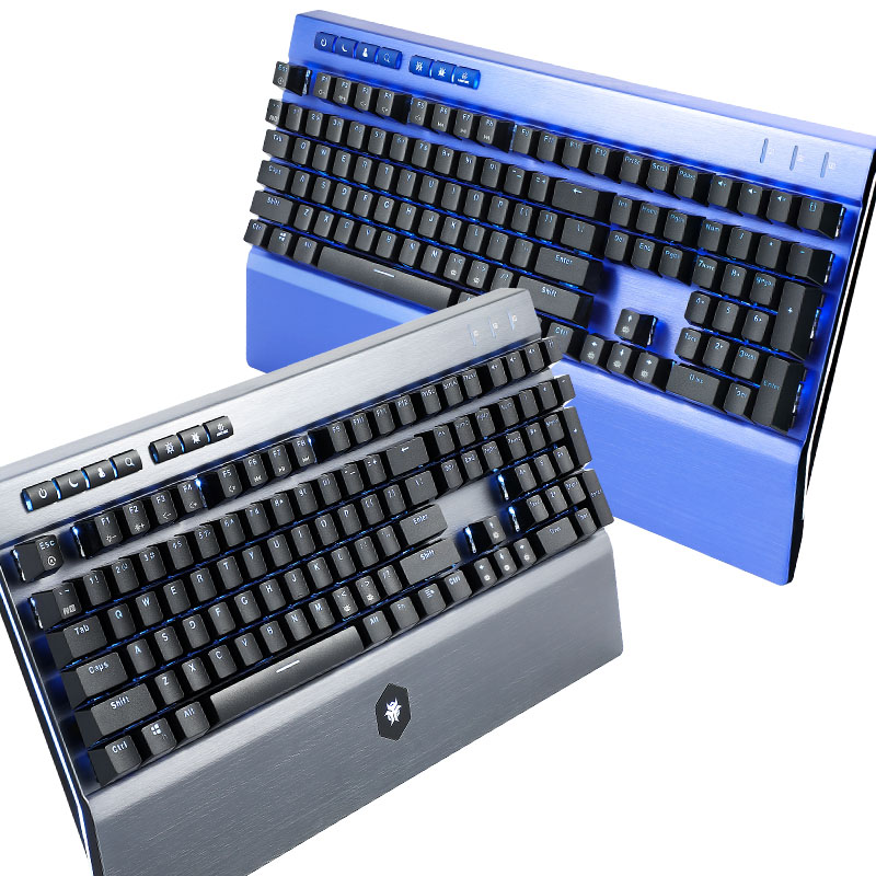 Gaming Keyboard Blue Switches - HEXGEARS GK739 Teclado de design permutável