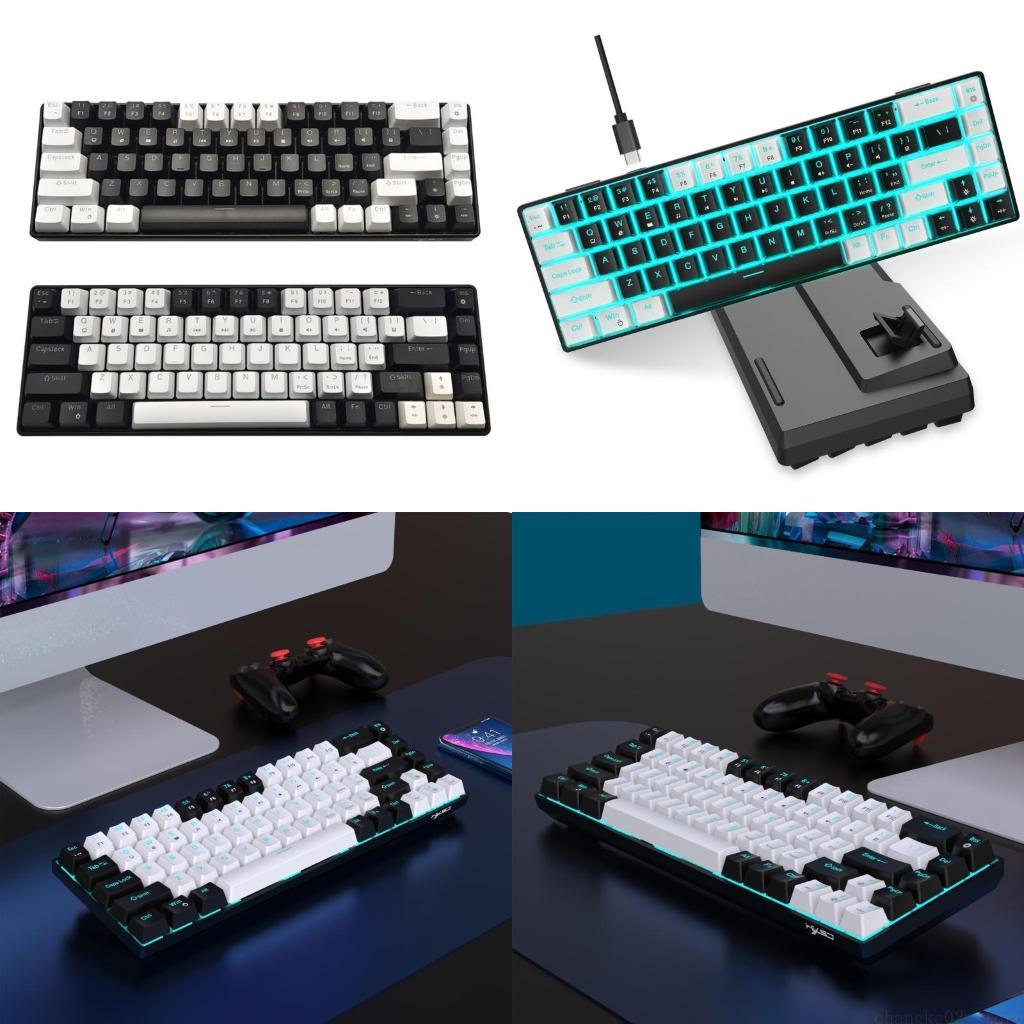Gaming Keyboard Blue Switches - Teclado mecânico swappable quente, vários sistemas