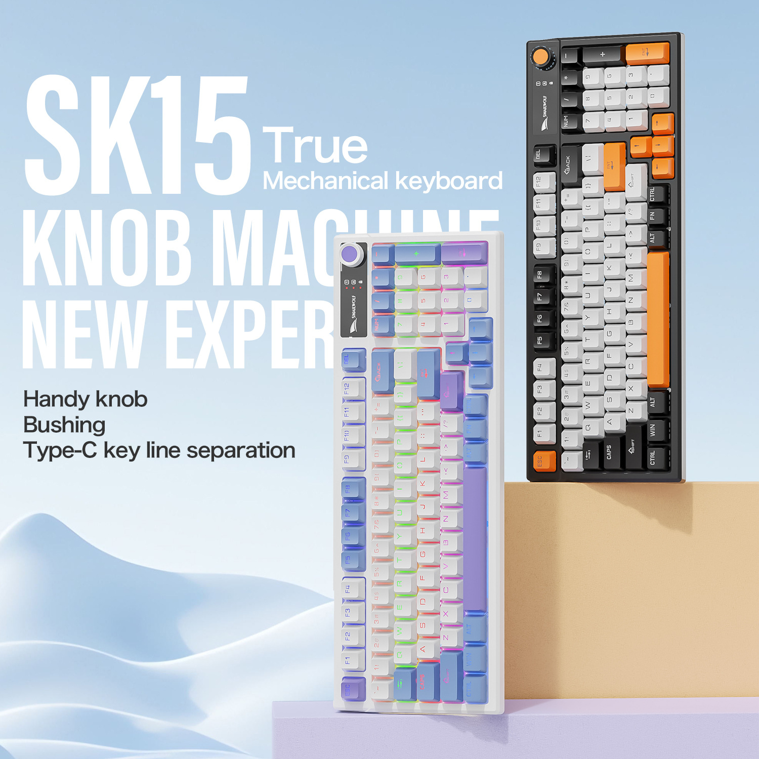 Gaming Keyboard Blue Switches - Teclado mecânico espanhol espanhol russo coreano