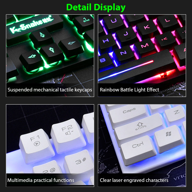 Conjunto de teclado e mouse KM - Gaming Keyboard And Mouse Set avaliação e preço