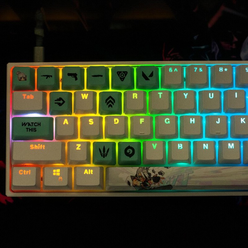 Teclas Personalizadas com Tema - Gaming Keyboard Ergo avaliação e preço