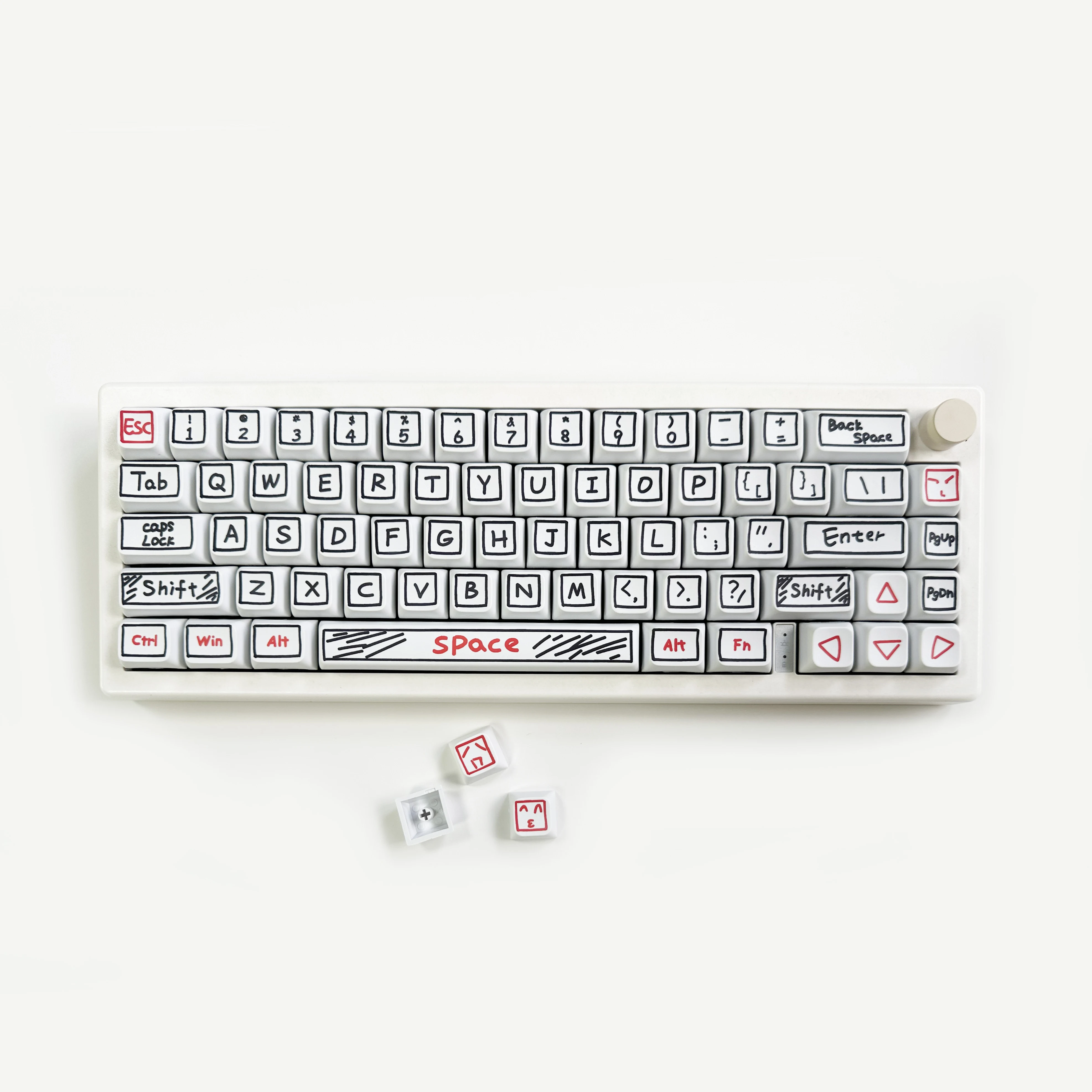 125 teclas xda perfil graffiti - Gaming Keyboard Ergo avaliação e preço