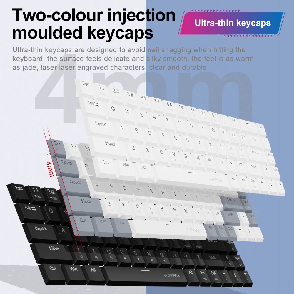 E-YOOSO a68 rgb mini fino usb  - Gaming Keyboard E Yooso avaliação e preço