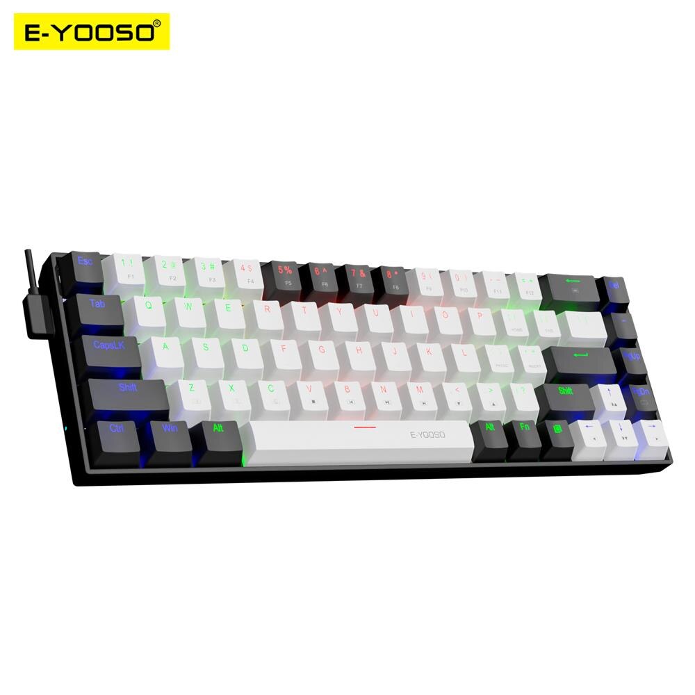 E-YOOO-Mini Slim Teclado Mecân - Gaming Keyboard E Yooso avaliação e preço
