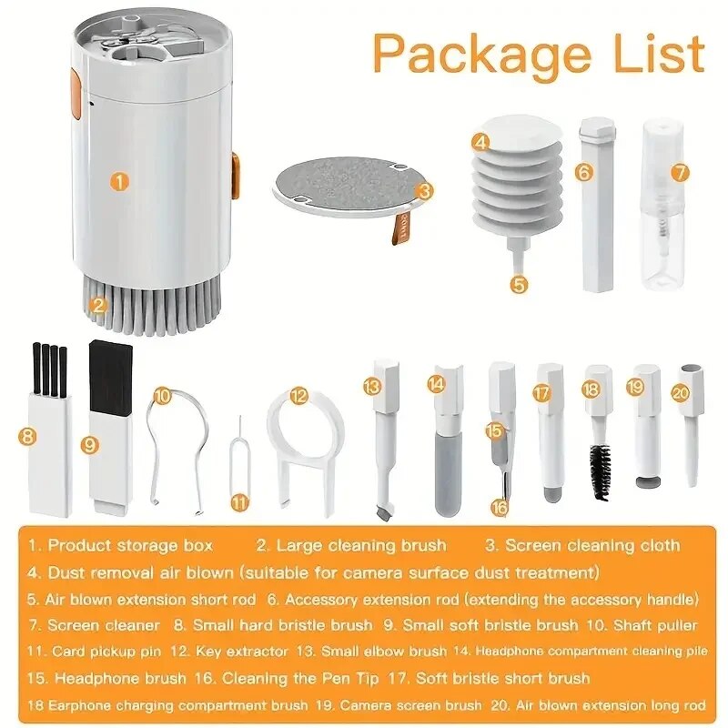 Kit de Limpeza 20 em 1: Escova - Keycap Puller Ring avaliação e preço