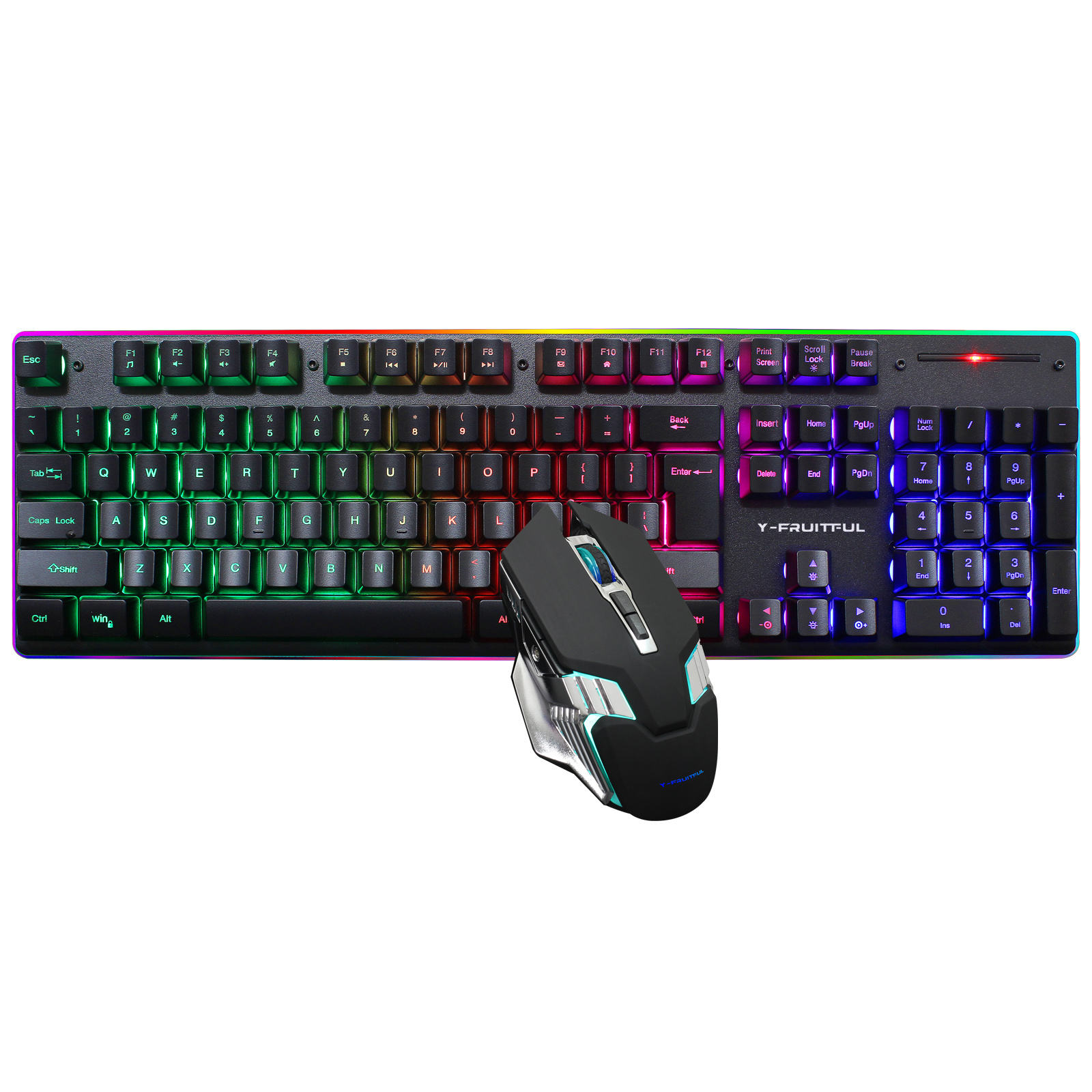 104 teclas RGB computador sem  - Gaming Keyboard And Mouse Combo Wireless avaliação e preço