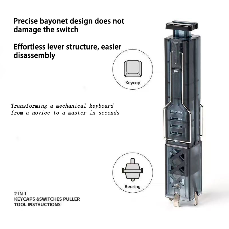 Novo 2 em 1 interruptores extr - Keycap Puller Ring avaliação e preço
