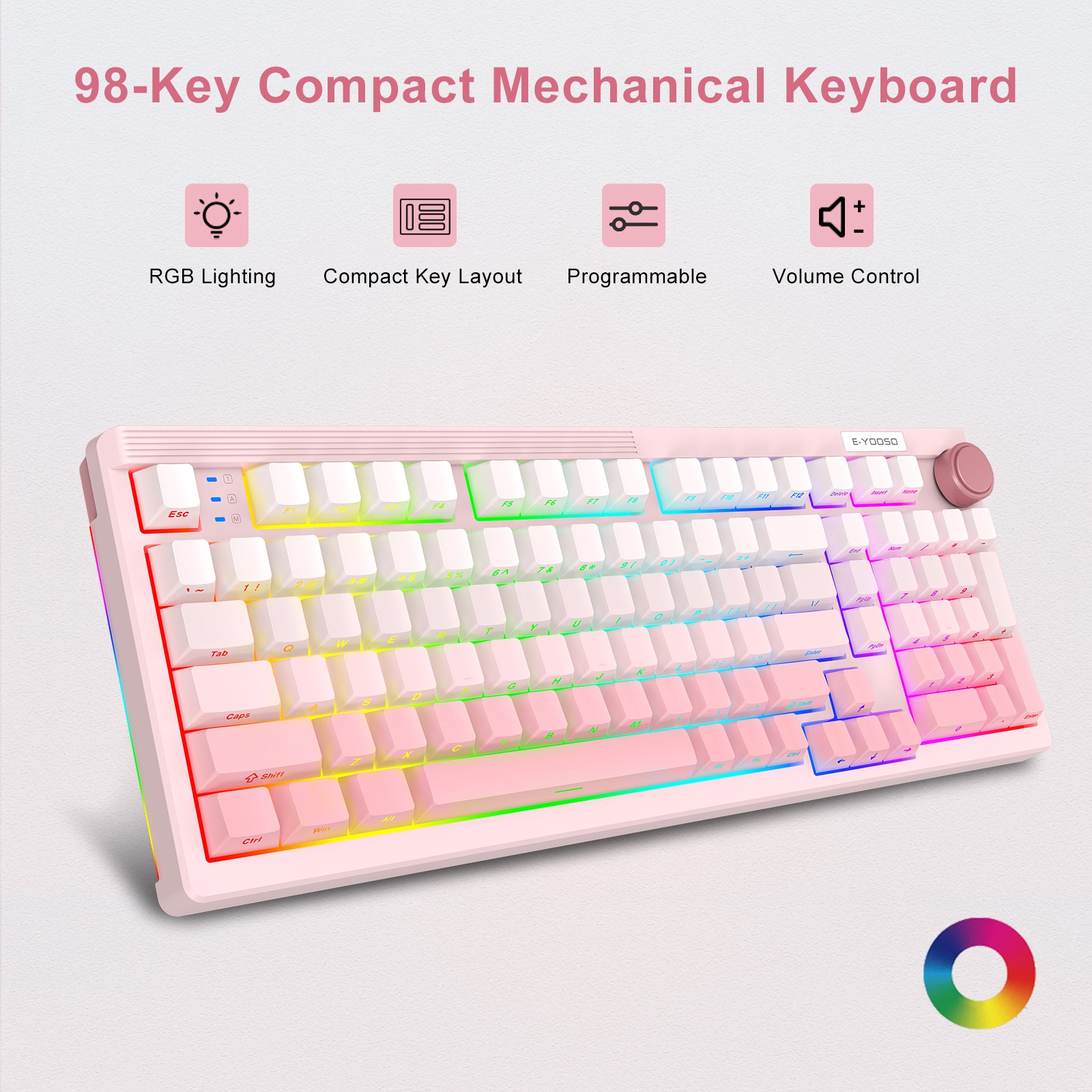 Teclado Mecânico Gamer E-YOOSO - Gaming Keyboard E Yooso avaliação e preço