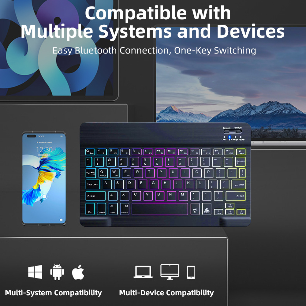Teclado Bluetooth Retroilumina - Gaming Keyboard 2026 avaliação e preço