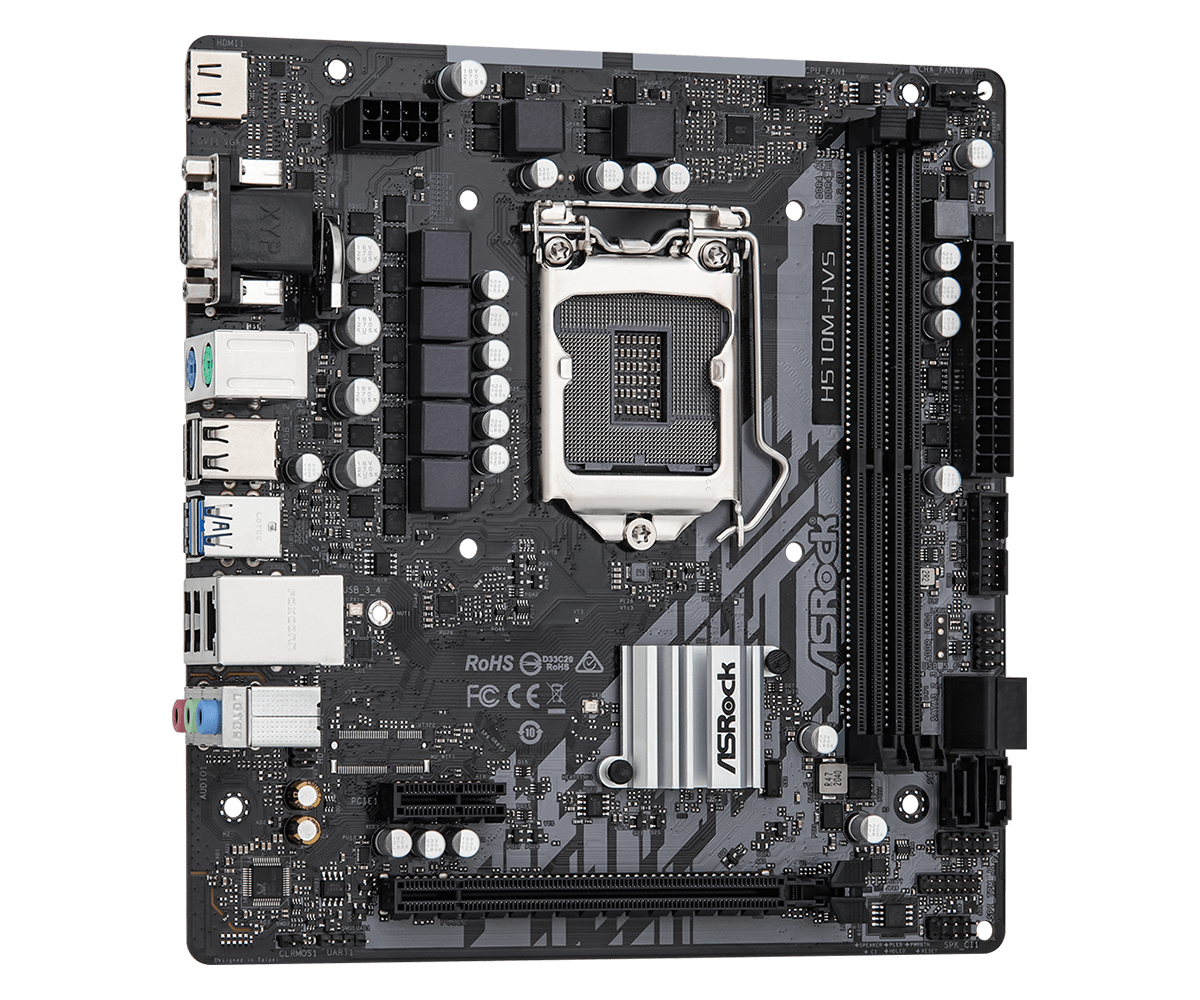 Placa-Mãe ASROCK H510M-HVS R2. - Intel Cpu Core I7 avaliação e preço
