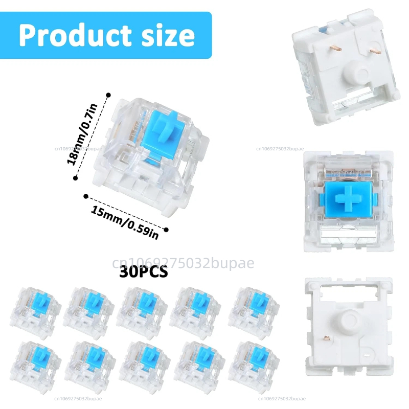Interruptores de Teclado Mecân - Gaming Keyboard Blue Switches avaliação e preço
