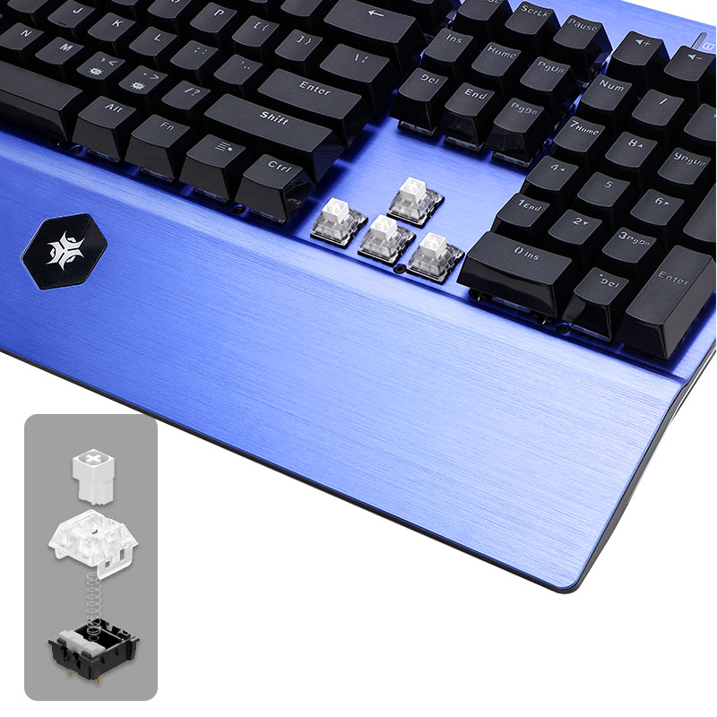HEXGEARS GK739 Teclado de desi - Gaming Keyboard Blue Switches avaliação e preço