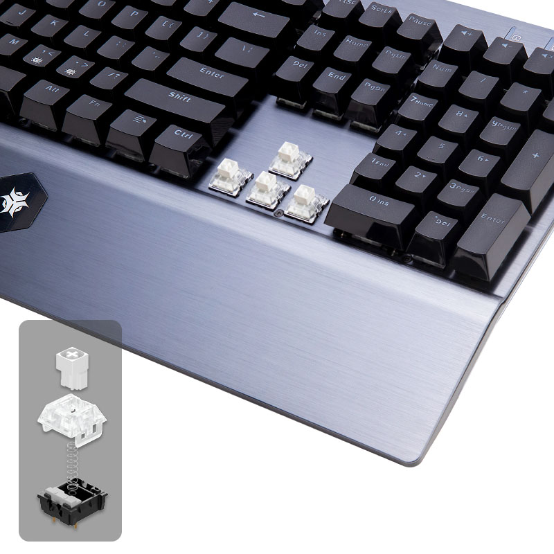 HEXGEARS GK739 Teclado de desi - Gaming Keyboard Blue Switches avaliação e preço