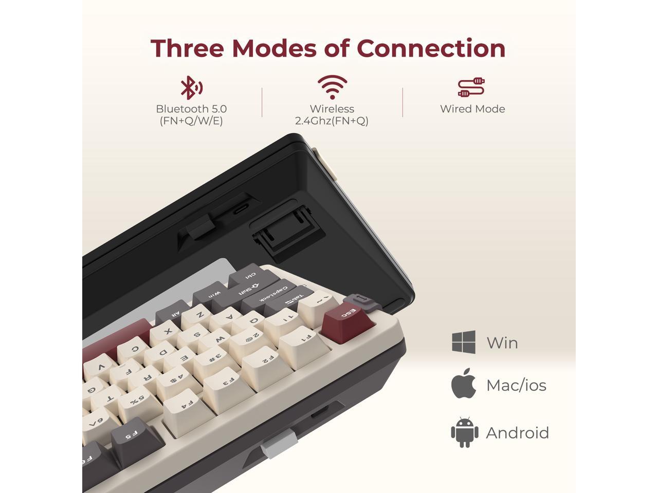 Teclado Mecânico Sem Fio Rosew - Gaming Keyboard Blue Switches avaliação e preço