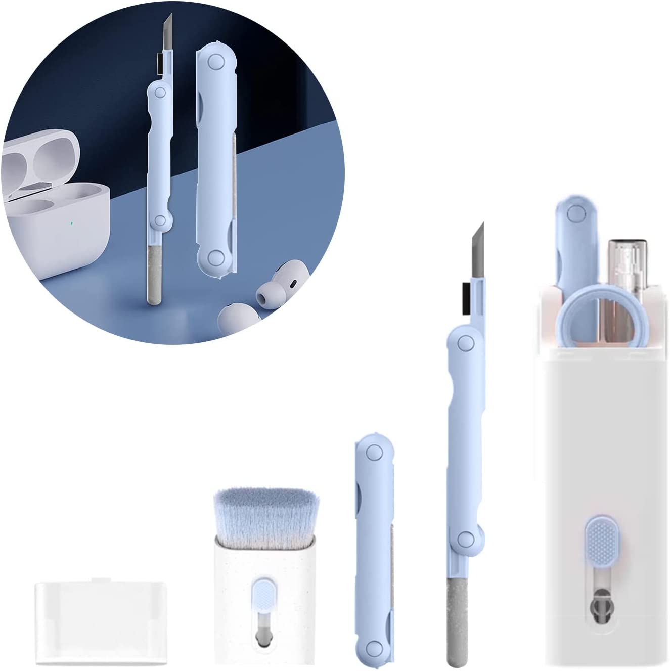 Kit de limpeza eletrônica 7 em - Keycap Puller Ring avaliação e preço